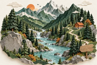 山景插画实际切图
